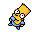 Rollover Bart reaching up 1 Icon